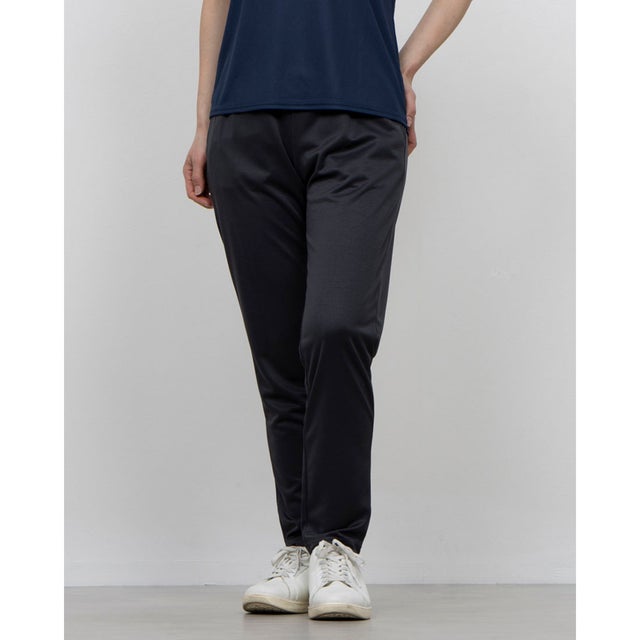 レディース ジャージパンツ ナビドライ ニットロングパンツ(ウィメンズ)_ 32MDC39507 （チャコールグレー×シルバー）