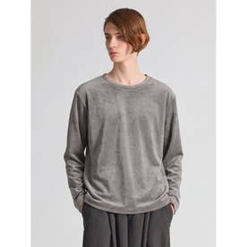 ピケロングスリーブクルーネックTシャツ （ライトグレー(color90)）
