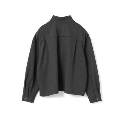 mizuiro ind スタンドカラープルオーバーシャツ （ブラウン(color44)）｜詳細画像