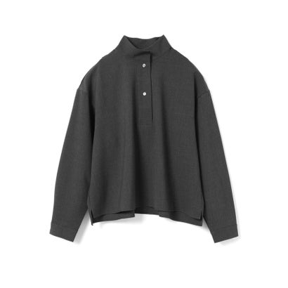 mizuiro ind スタンドカラープルオーバーシャツ （ブラウン(color44)）｜詳細画像