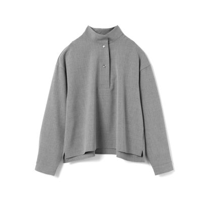 mizuiro ind スタンドカラープルオーバーシャツ （グレー(color91)）｜詳細画像
