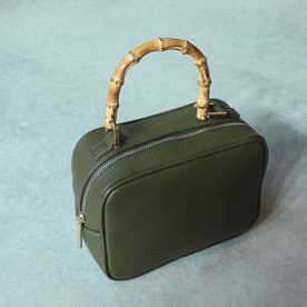 Bamboo square bag （OLIVE GREEN）