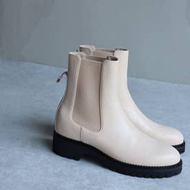 Track sole side gore boots （IVORY）