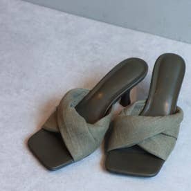 Twist bicolor sandals （OLIVE）
