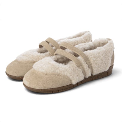 ミネトンカ MINNETONKA ダブルストラップボアバレエシューズ mi-26m07-off-wh （OFF WHITE）｜詳細画像