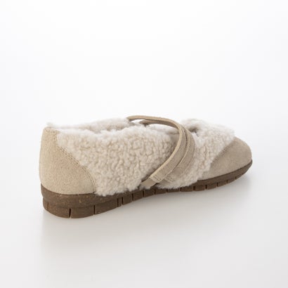 ミネトンカ MINNETONKA ダブルストラップボアバレエシューズ mi-26m07-off-wh （OFF WHITE）｜詳細画像