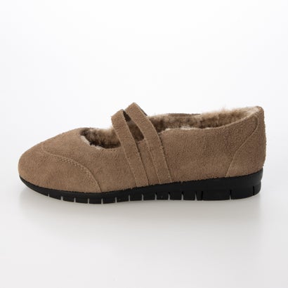 ミネトンカ MINNETONKA ダブルストラップボアバレエシューズ mi-26m07-grbg （GREY BEIGE）｜詳細画像