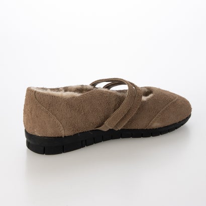 ミネトンカ MINNETONKA ダブルストラップボアバレエシューズ mi-26m07-grbg （GREY BEIGE）｜詳細画像