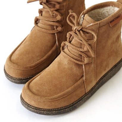 ミネトンカ MINNETONKA ボアレースアップブーツ mi-26m12-cm （CAMEL）｜詳細画像