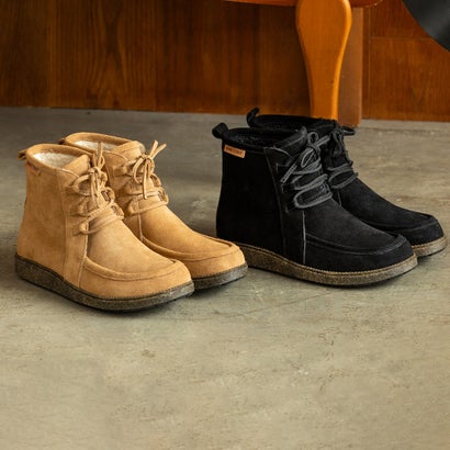 ミネトンカ MINNETONKA ボアレースアップブーツ mi-26m12-cm （CAMEL）｜詳細画像