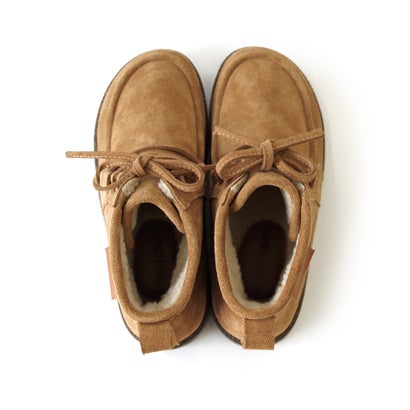 ミネトンカ MINNETONKA ボアレースアップブーツ mi-26m12-cm （CAMEL）｜詳細画像