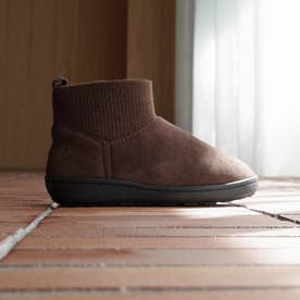リブニット アンクルスリッパブーツ mi-26m10-dbr （DARK BROWN）