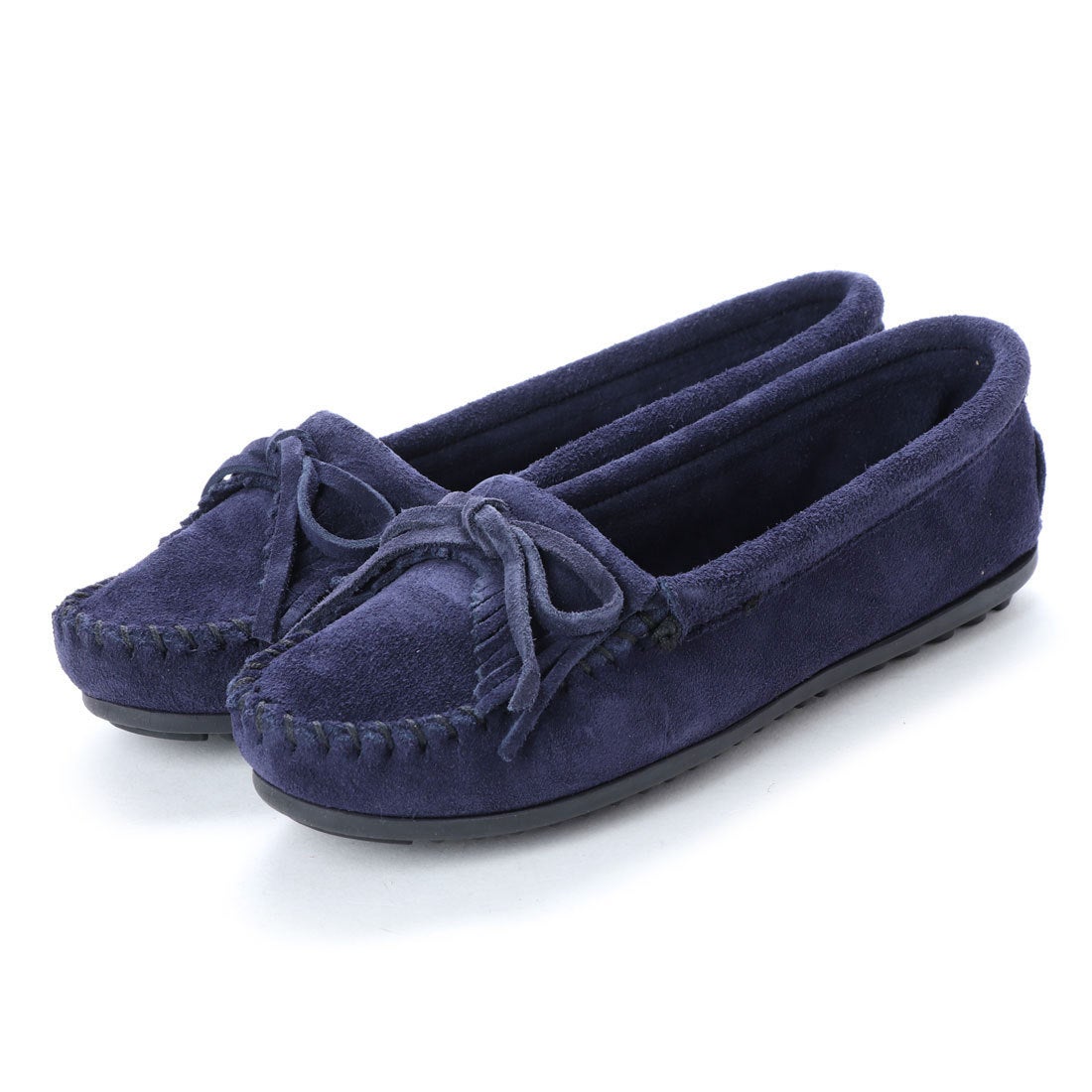ミネトンカ Minnetonka KILTY Suede Moccasin Shoes （ネイビー） -アウトレット通販 ロコレット (LOCOLET)