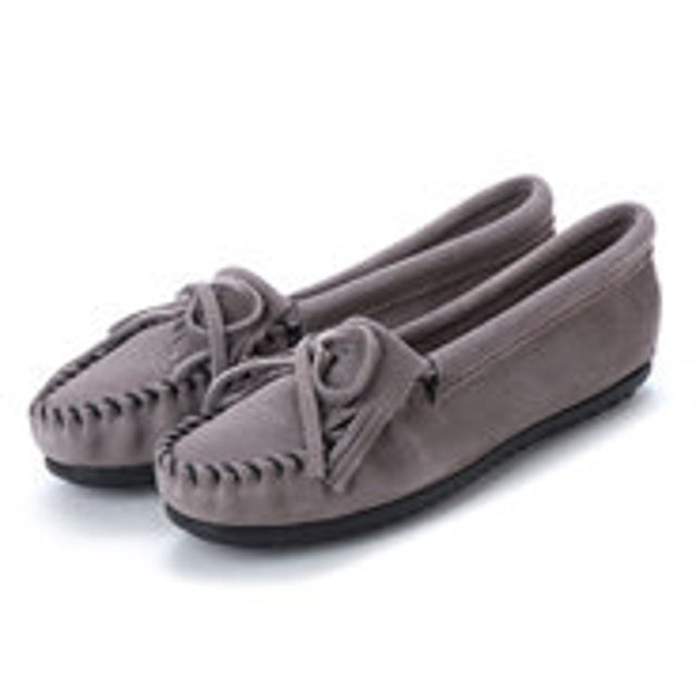 
                    KILTY Suede Moccasin Shoes （グレー）
