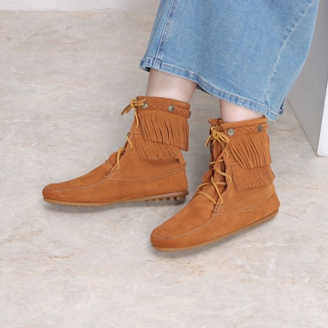
                    DOUBLE FRINGE BOOT （BROWN）