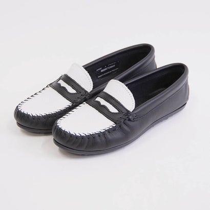 ミネトンカ MINNETONKA ローファー loafer-206k-bl （BLACK WHITE）｜詳細画像
