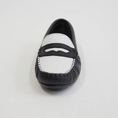 ミネトンカ MINNETONKA ローファー loafer-205k-bl-wh （BLACK WHITE）｜詳細画像