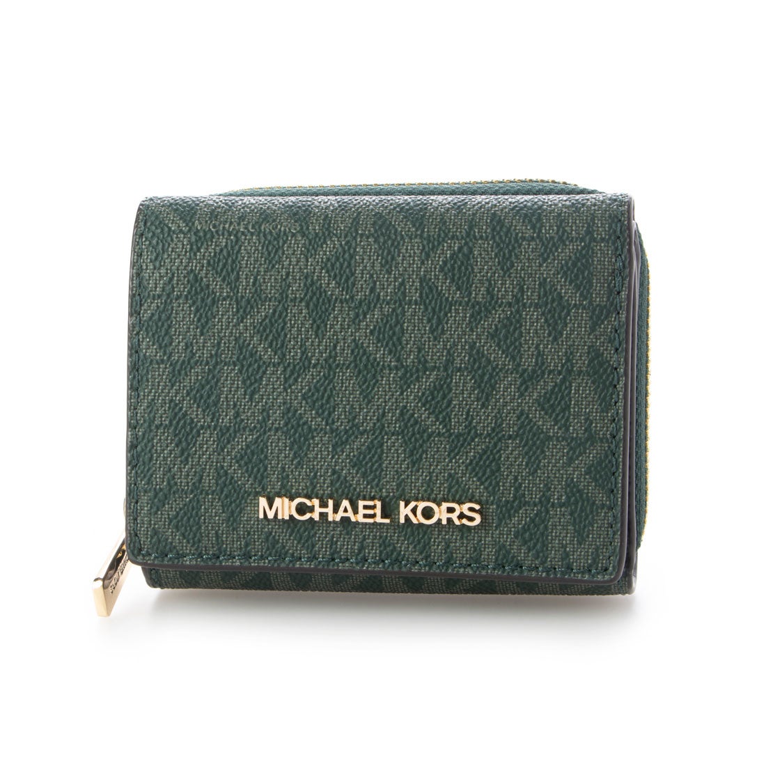 新品未使用 マイケルコース 折り財布 緑 グリーン ミニ財布 | 新品未