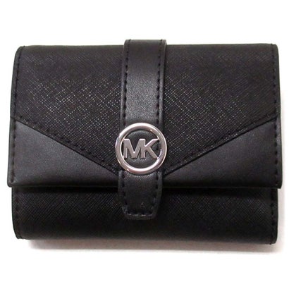 MICHAEL KORS マイケルコース アウトレット 財布 グリニッジ ミディアム トライフォールド ウォレット （ブラック）｜詳細画像