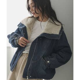 裏ファーデニムジップアップブルゾン （IND）