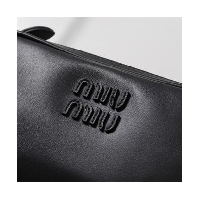 MIUMIU ハンドバッグ 5NE024 AF8W レザー ポーチ （F0002/NERO/ブラック）｜詳細画像