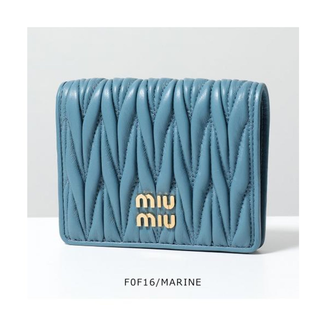 ミュウミュウ Miu Miu MIUMIU 二つ折り財布 5MV204 2FPP MATELASSE