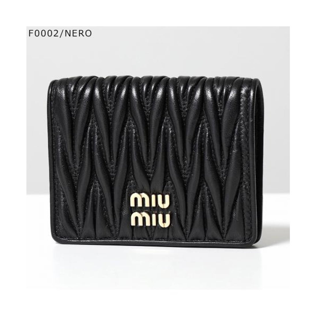 ミュウミュウ Miu Miu MIUMIU 二つ折り財布 5MV204 2FPP MATELASSE
