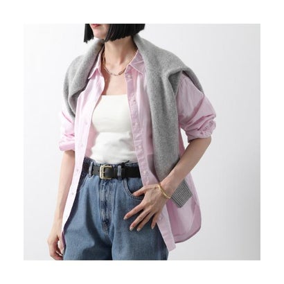 MIUMIU ベルト 5CC545 EFX レザー メタルロゴバックル （F0002/NERO-ブラック）｜詳細画像