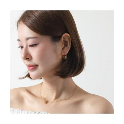 MIUMIU フープピアス 5IO103 2F6T ロゴ  （F0009/BIANCO-ホワイト）｜詳細画像