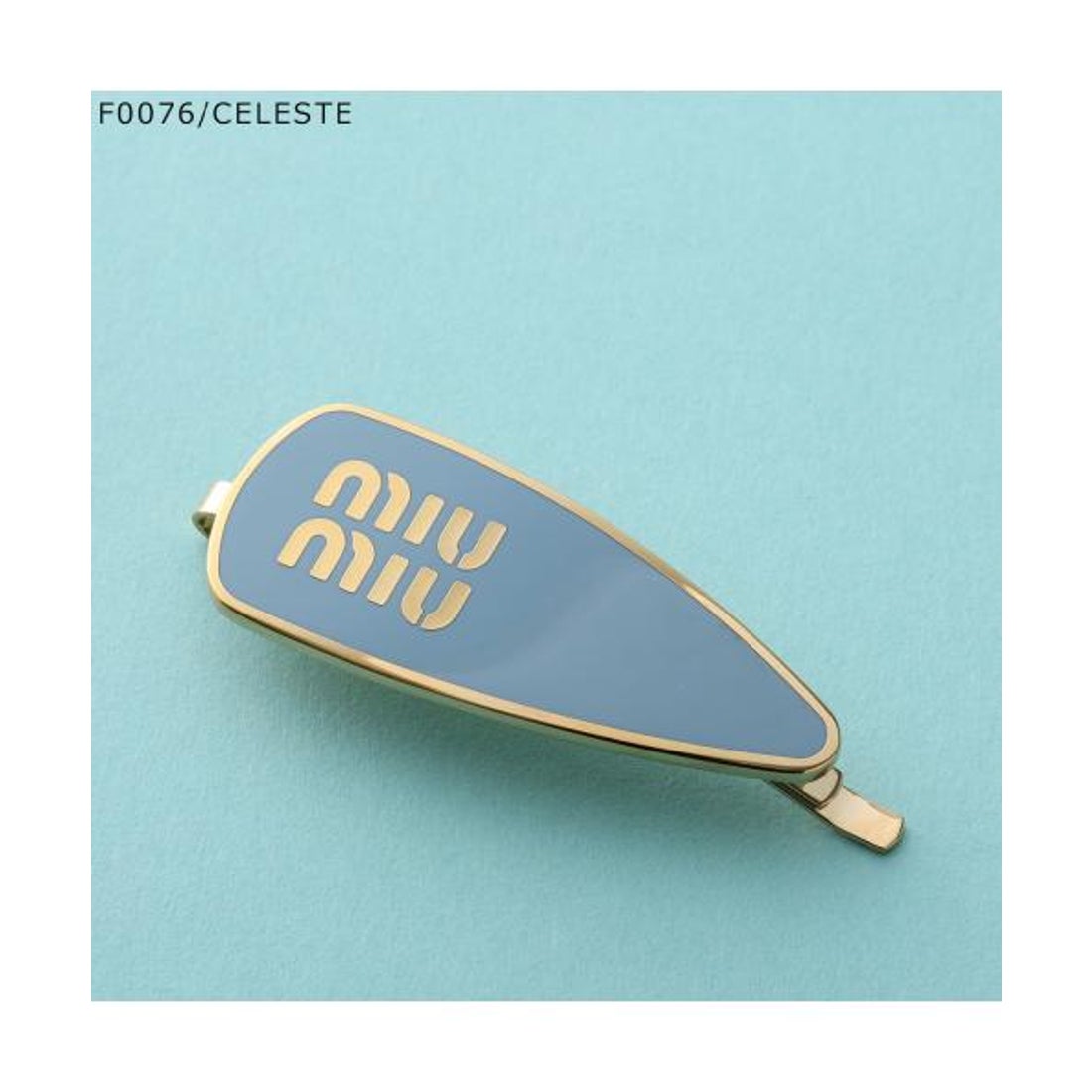 ミュウミュウ Miu Miu MIUMIU ヘアピン 5IF147 2F6T ロゴ ヘアクリップ