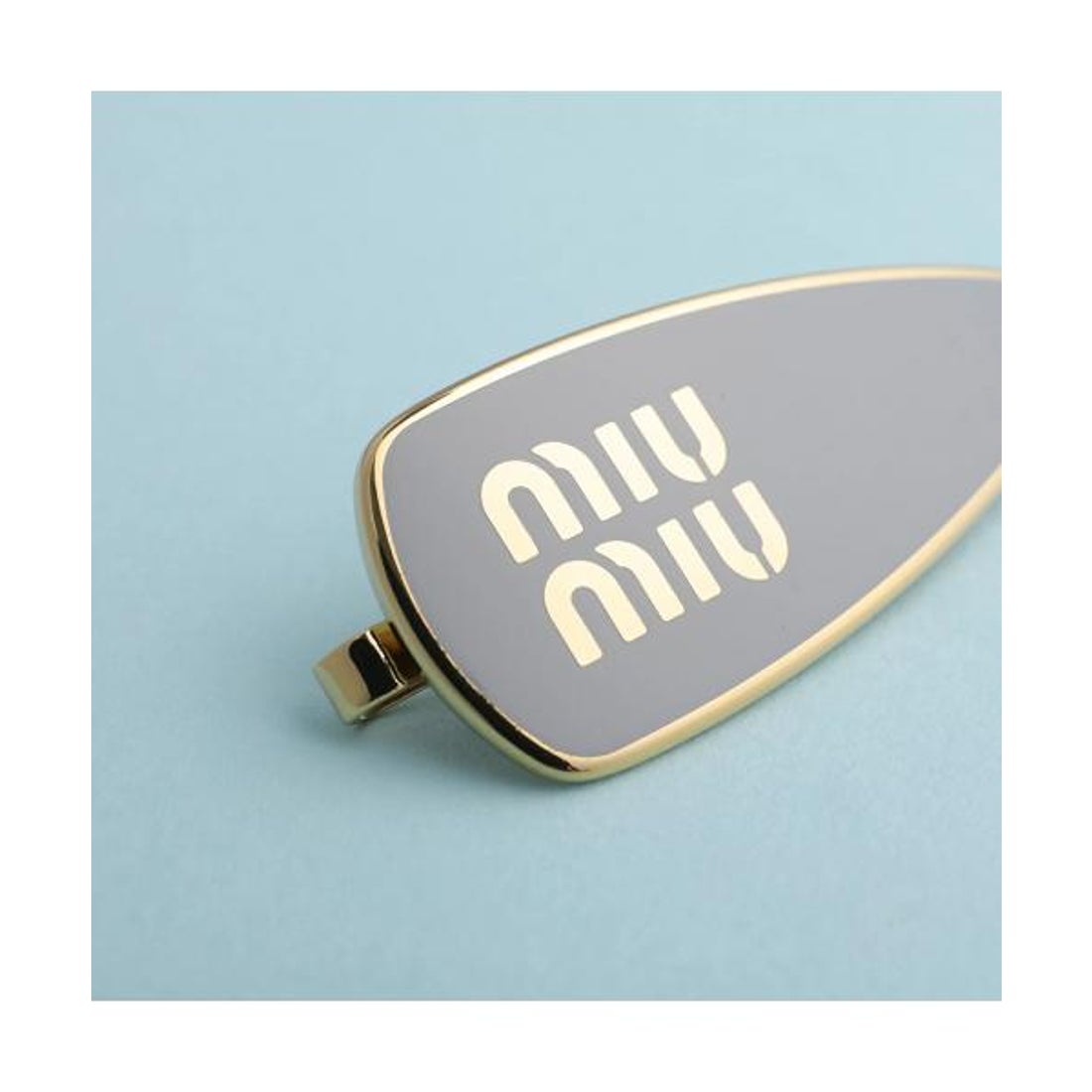 ミュウミュウ Miu Miu MIUMIU ヘアピン 5IF147 2F6T ロゴ ヘアクリップ
