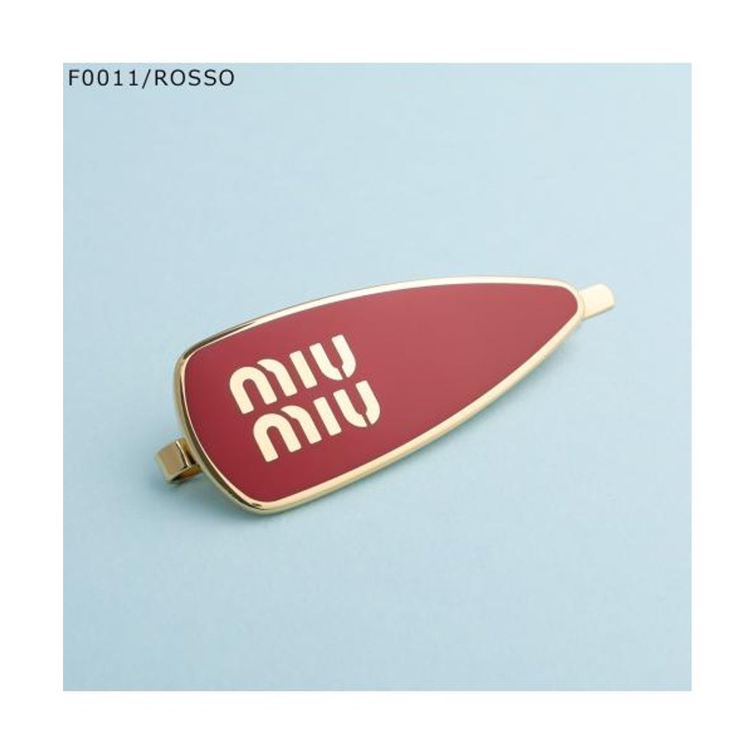 miumiu ヘアクリップ ピンク ゴールド ミュウミュウ ヘアピン ミュウミュウ Miu Miu MIUMIU ヘアピン 5IF147 2F6T ロゴ ヘアクリップ