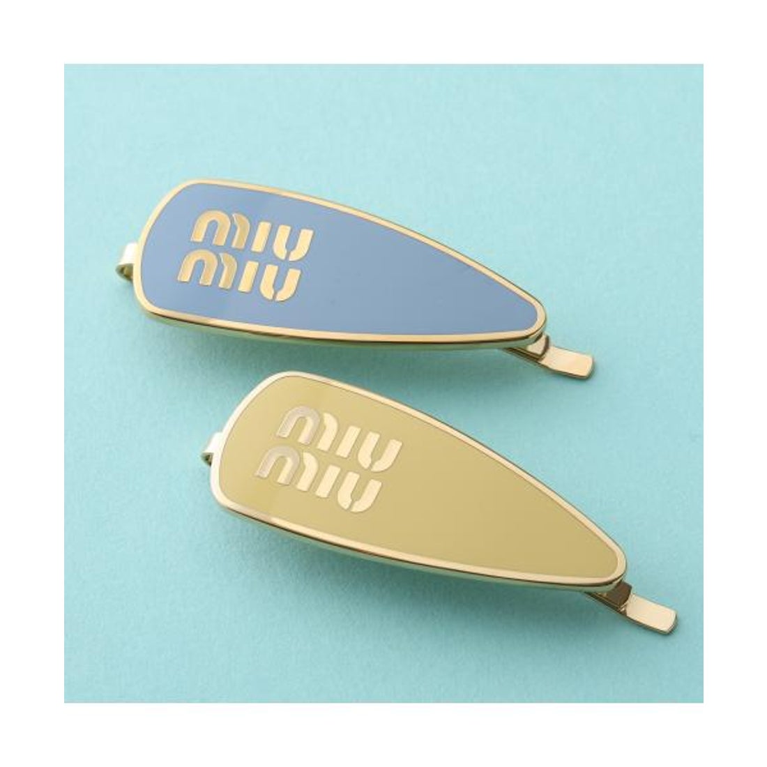 ミュウミュウ Miu Miu MIUMIU ヘアピン 5IF147 2F6T ロゴ ヘアクリップ