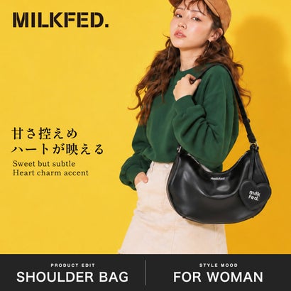 ショルダーバッグ レディース ブランド バッグ 軽量 軽い ファスナー おしゃれ かわいい ミラー付き ラウンド型 肩掛け HEART MIRROR SHOULDER BAG 103262053004 （BEIGE）｜詳細画像