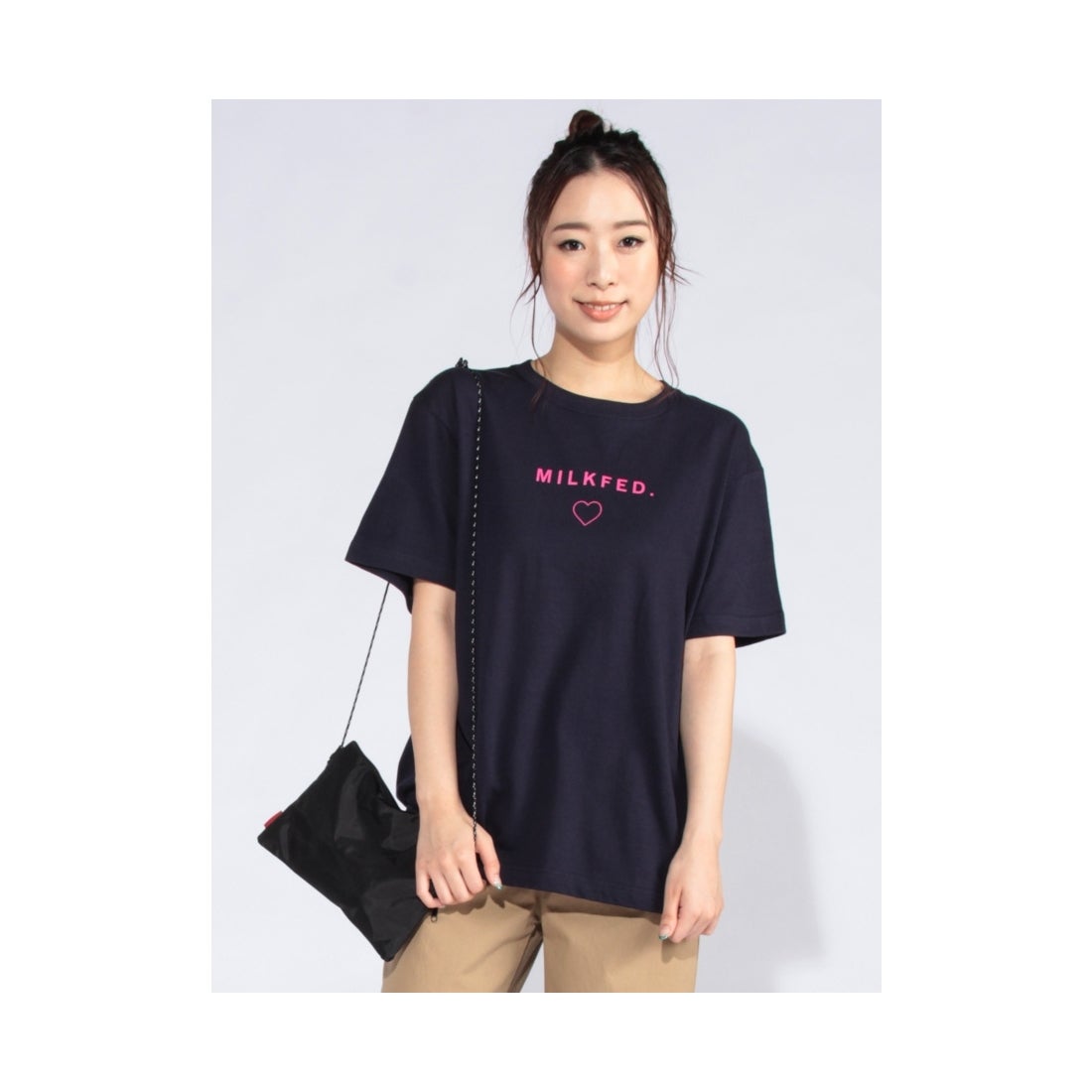 ミルクフェド MILKFED. SSTEELINEHEART2 （NAVY） -ファッション通販 