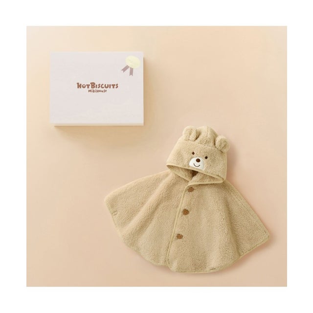 顔ドン ボアフリースマント ギフトセット【BOX付き】 （ベージュ）