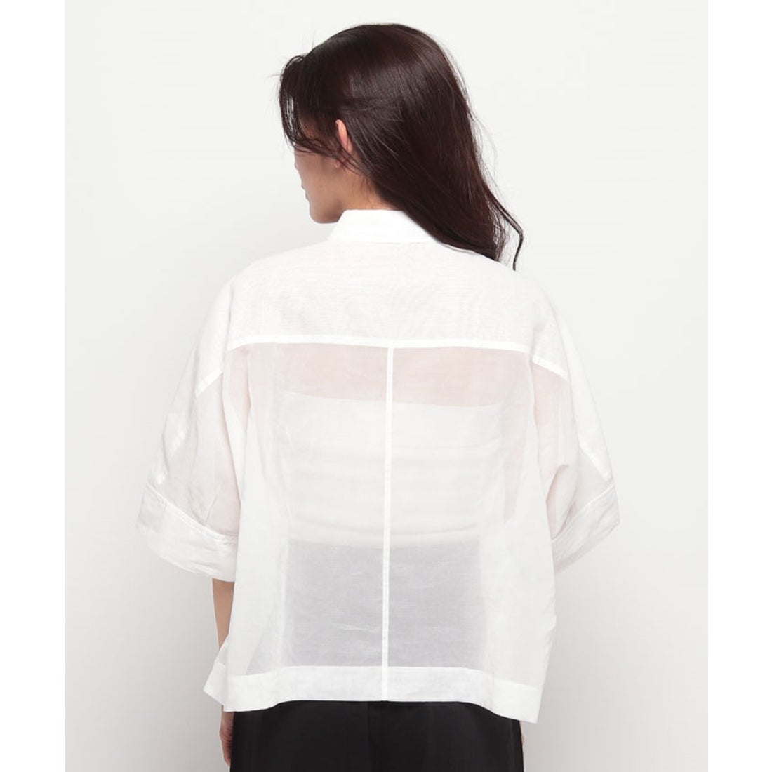 マイカアンドディール MICA&DEAL collared tent shirt （BLACK 