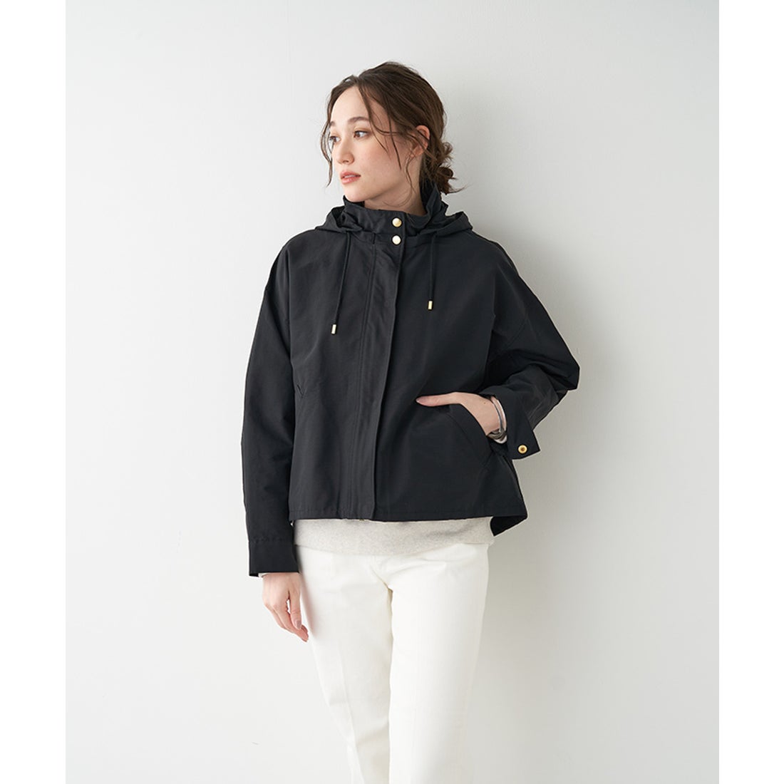 マイカアンドディール MICA&DEAL nylon hooded blouson （BLACK） -靴 
