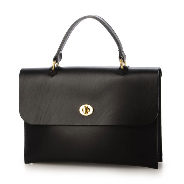 レザーハンドバッグ （Black）