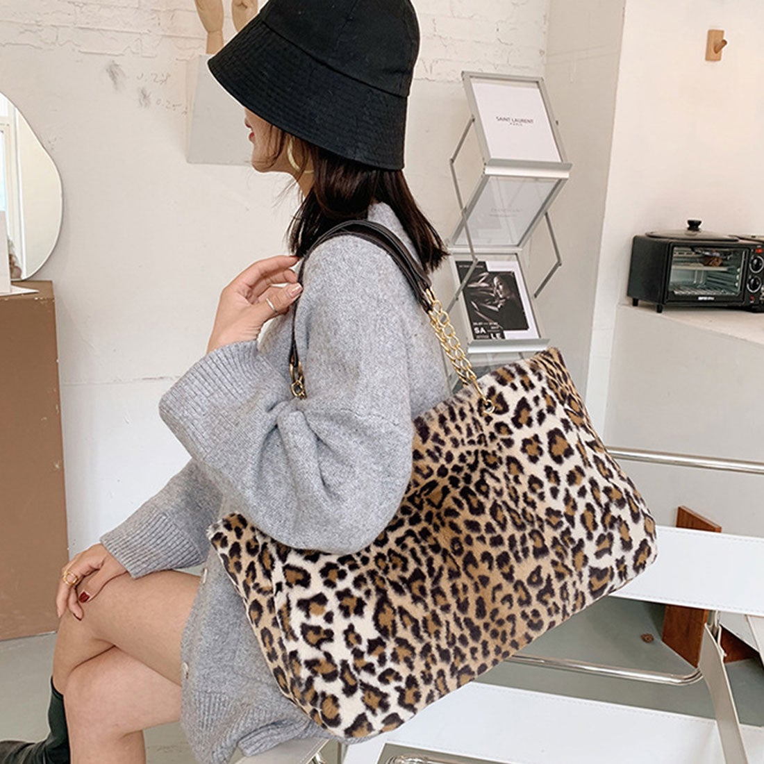 miniministore フェイクファーバッグ レディース -靴＆ファッション 