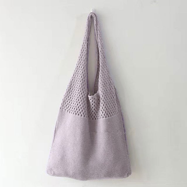 
                    トートバッグ ニット編み バッグ鞄かばん