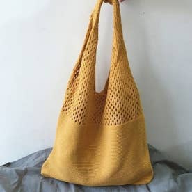 トートバッグ ニット編み バッグ鞄かばん