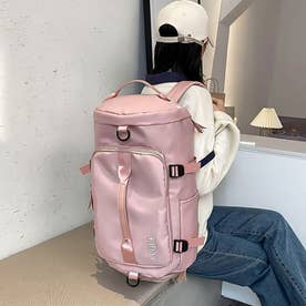 トラベルバッグ大容量旅行 スポーツバッグ （薄ピンク）