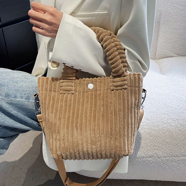 コーデュロイ ショルダーバッグ 2WAY