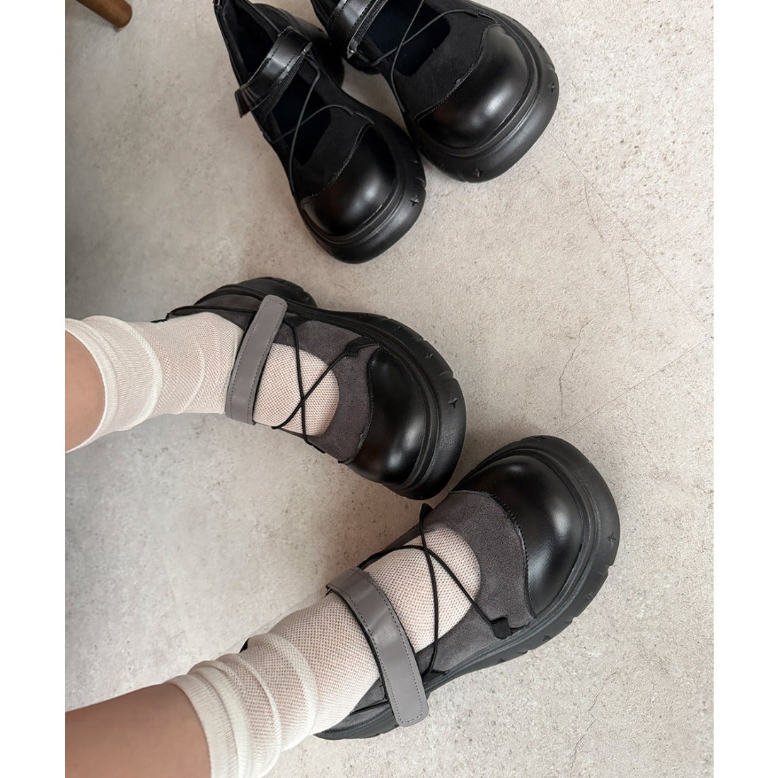 miniministore 厚底メリージェーンシューズ美脚ローファー