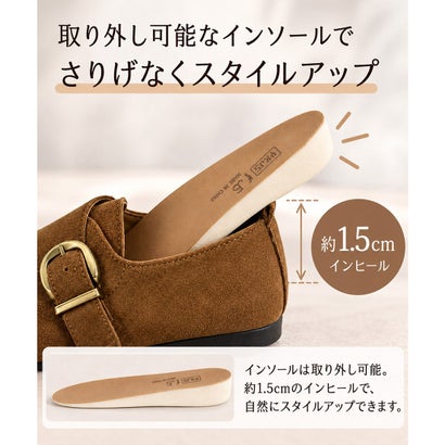 ミニミニストア miniministore スエード調ローファークラシカルスリッポン （ベージュ）｜詳細画像