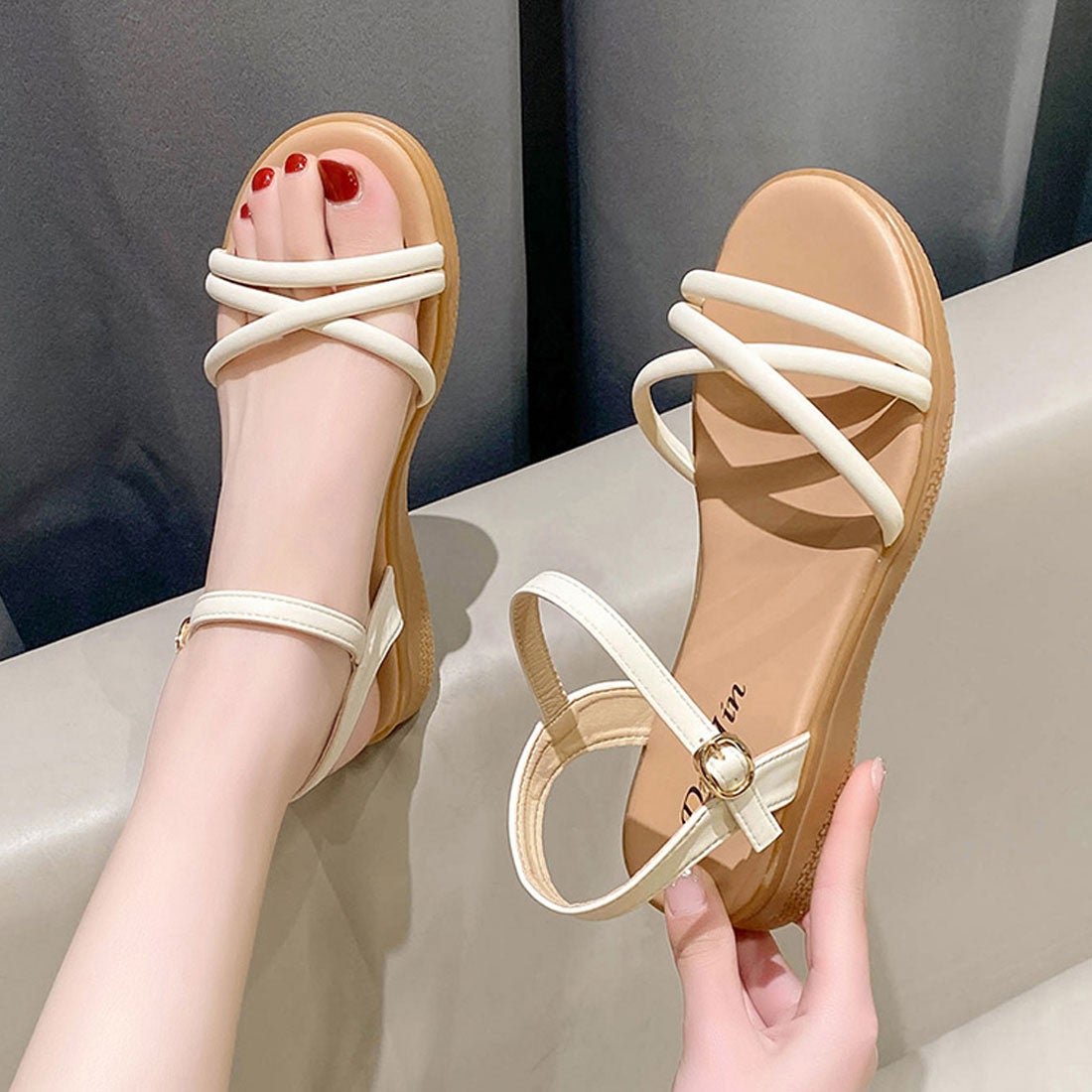 miniministore サンダル ウェッジサンダル レディース夏 -靴 