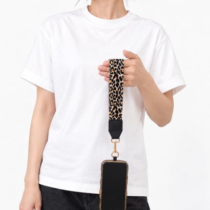 ミニミニストア miniministore ミニポーチ付きスマホショルダーストラップ （ブラック）｜詳細画像