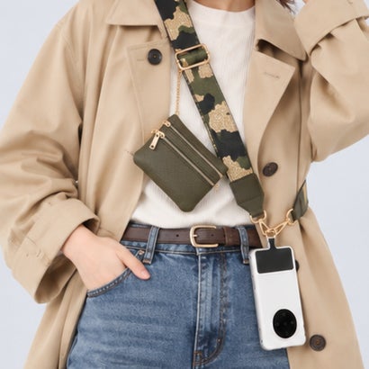 ミニミニストア miniministore ミニポーチ付きスマホショルダーストラップ （ブラック）｜詳細画像