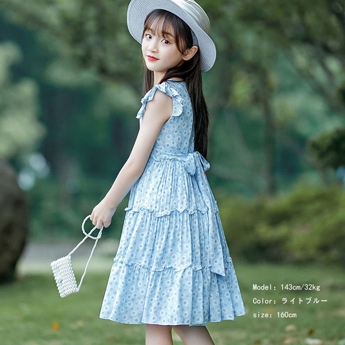miniministore ノースリーブ ティアードワンピース 夏 -靴 